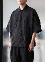 Distort Pleats Polyester Polo