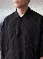 Distort Pleats Polyester Polo