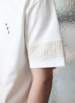 Cotton Chain-Stitch Graphic Top