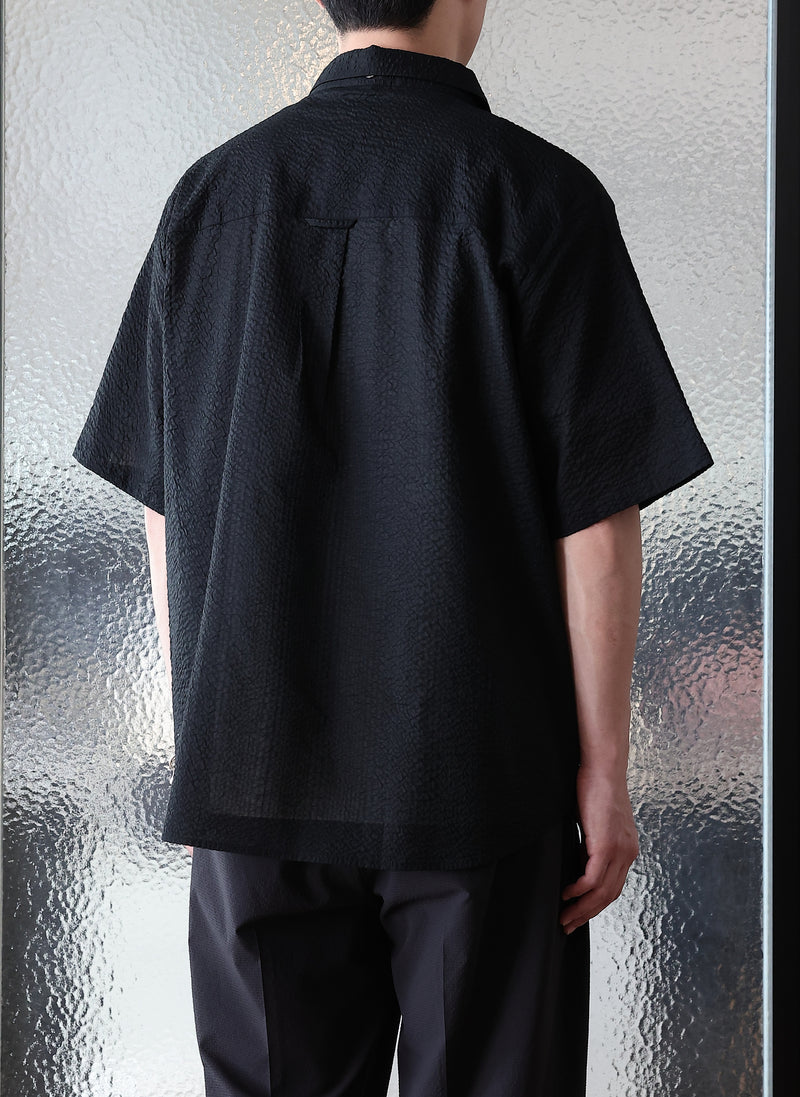 Cotton Seersuckers Short Sleeves Shirt