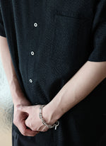Cotton Seersuckers Short Sleeves Shirt
