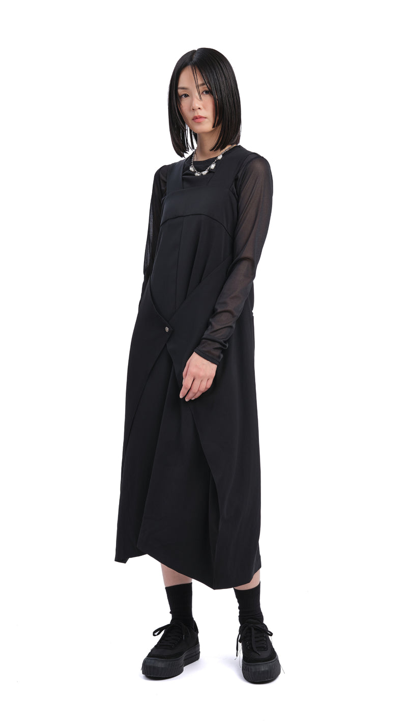 Mock-neck Sheer Top