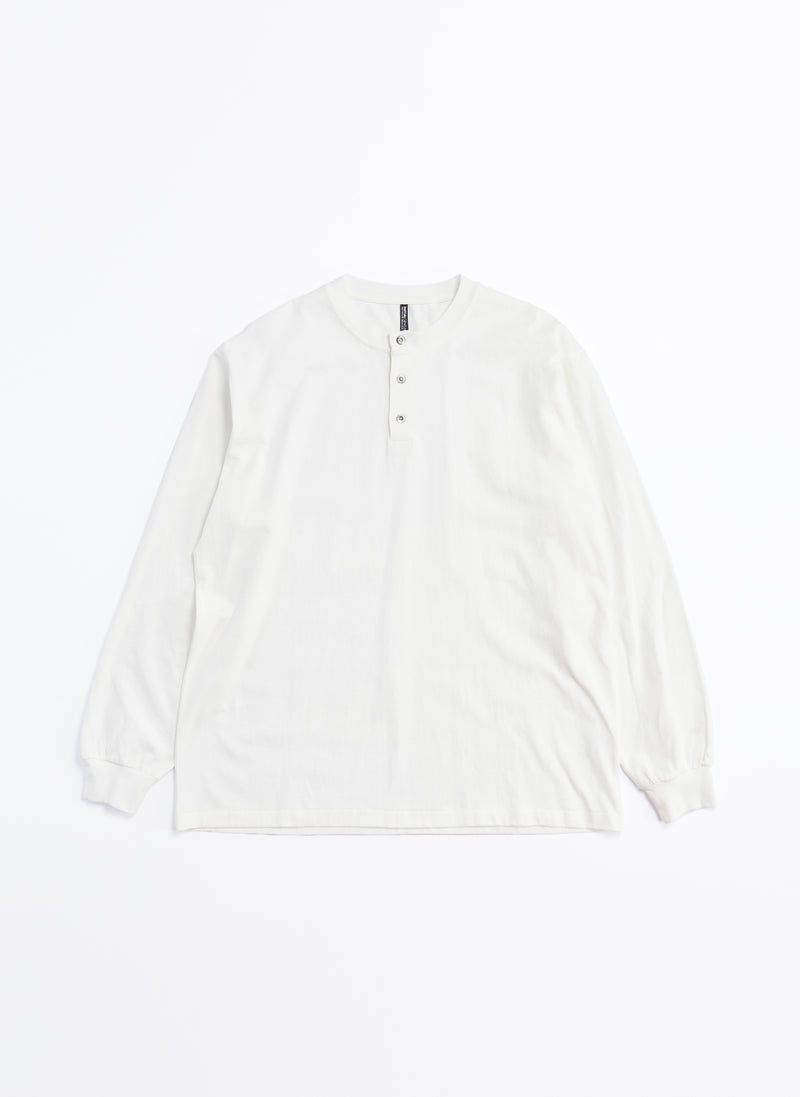 220G Cotton Single Jersey Henley Neck Long sleeve Top