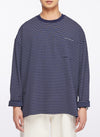Jacquard Long Sleeves Border Top
