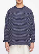 Jacquard Long Sleeves Border Top