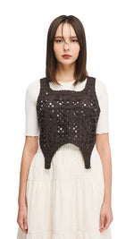 Cord Embroidery Vest