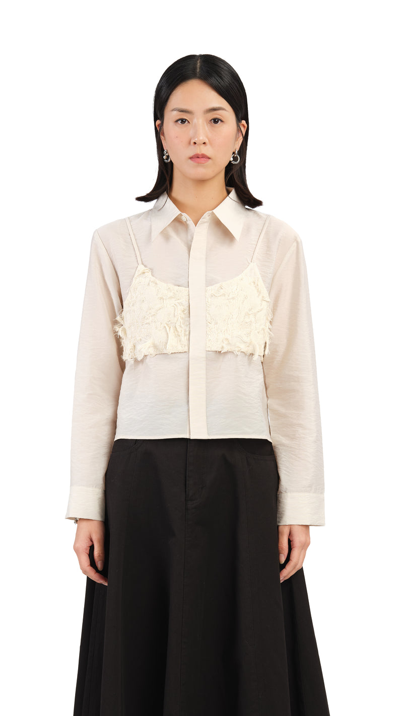2 In 1 Fancy Jacquard Shirt