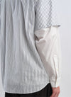 60s Cotton typewriter Blocking Shirt