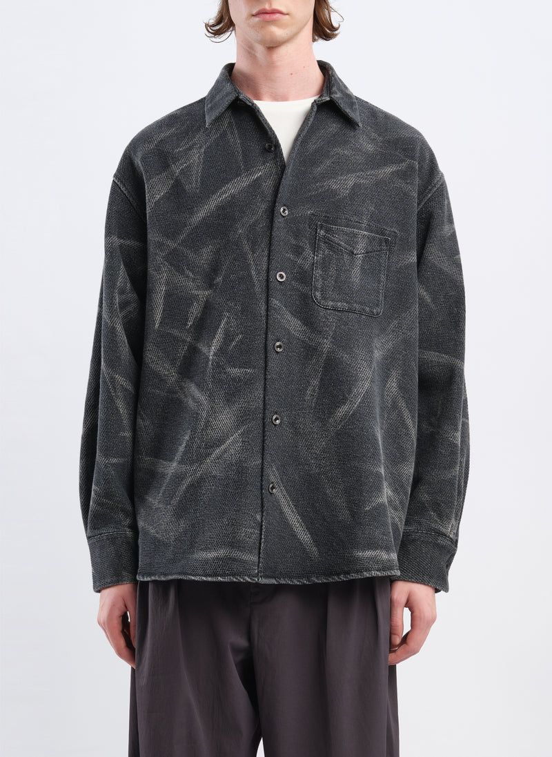 Cotton Polyester Jersey Shirt Jacket