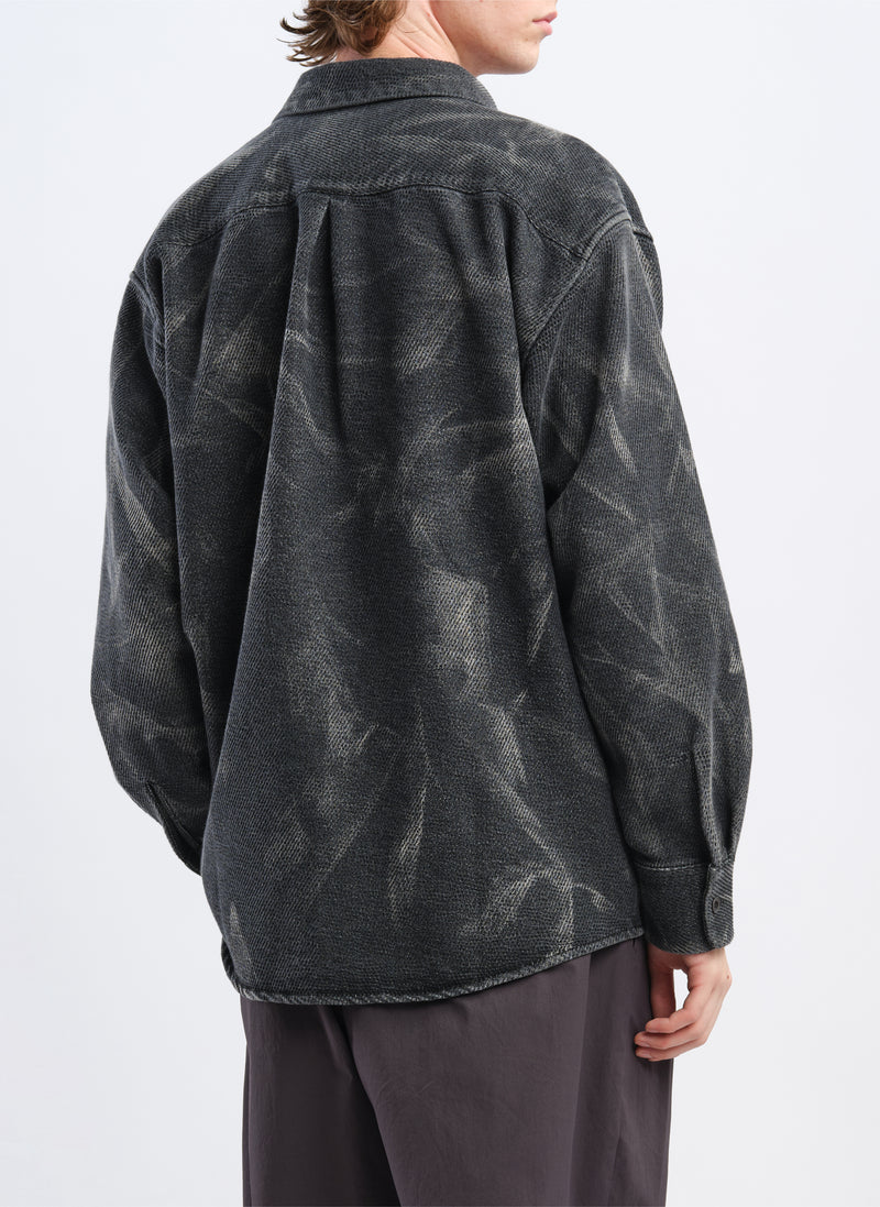 Cotton Polyester Jersey Shirt Jacket