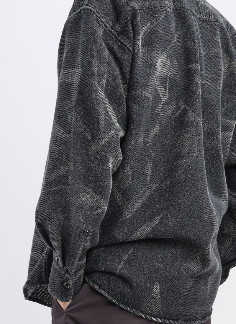 Cotton Polyester Jersey Shirt Jacket