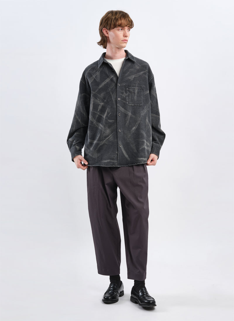 Cotton Polyester Jersey Shirt Jacket