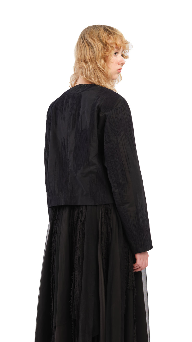 Jacquard Double-Breast Jacket