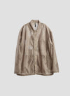 Polyester Geometric Jacquard Coach Jacket