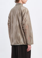 Polyester Geometric Jacquard Coach Jacket