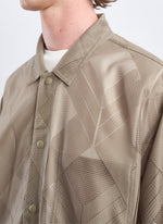 Polyester Geometric Jacquard Coach Jacket