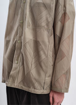 Polyester Geometric Jacquard Coach Jacket