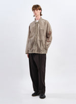 Polyester Geometric Jacquard Coach Jacket