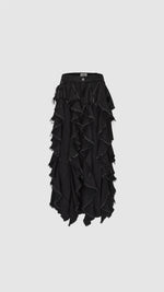 Ruffles Denim Skirt