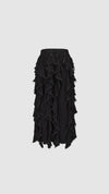 Ruffles Denim Skirt