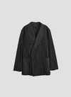 Distort Cotton Dobby Cloth Double Breasted Blazer