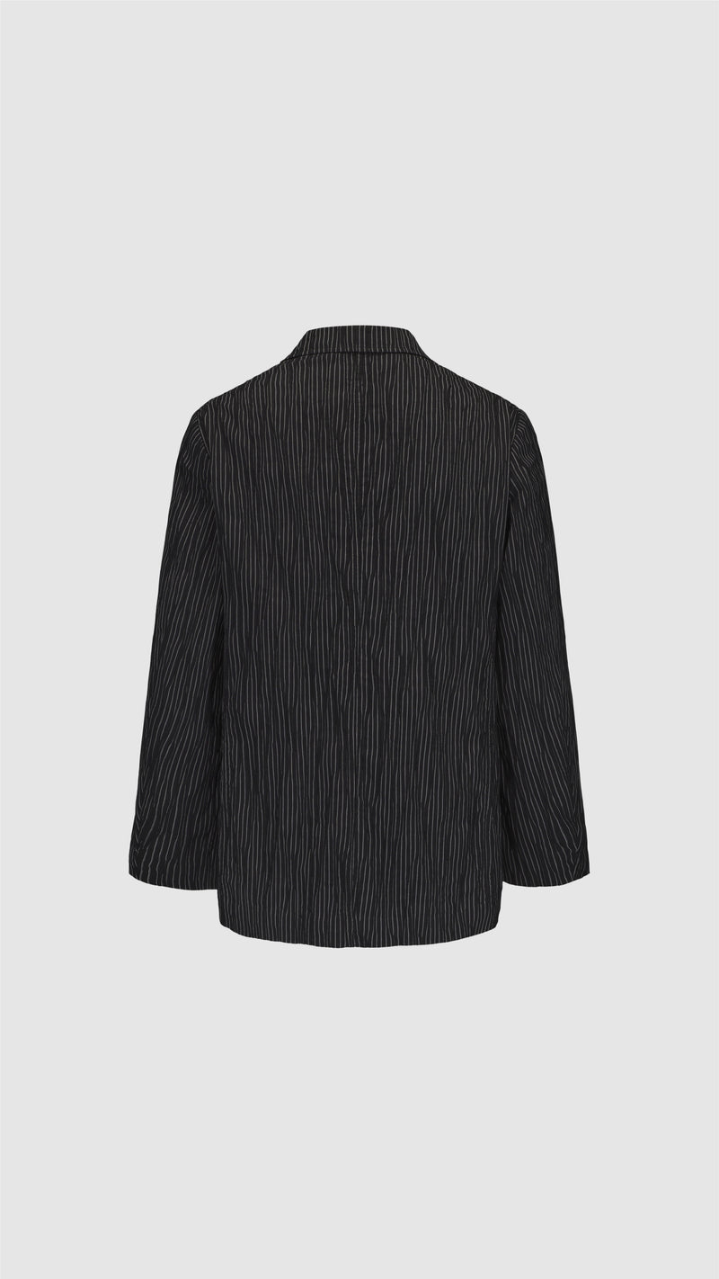 Distort Cotton Dobby Cloth Double Breasted Blazer