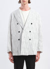 Distort Cotton Dobby Cloth Double Breasted Blazer