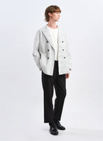 Distort Cotton Dobby Cloth Double Breasted Blazer
