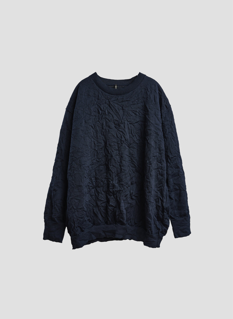Wrinkle Polyester Dry Knit Pullover