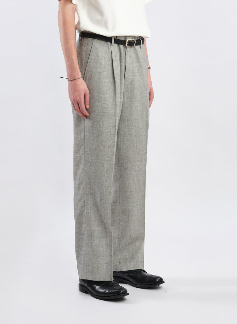Marzotto Organic Wool Pleated Suit Pants
