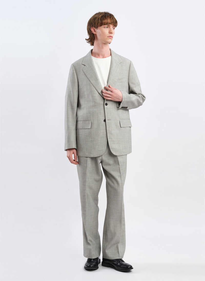 Marzotto Organic Wool Pleated Suit Pants