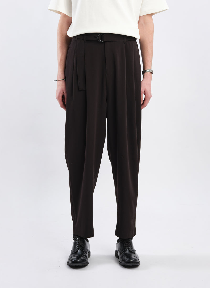 Tencil Cotton Polyester Spandex Wide Tapered Pants (P-12)