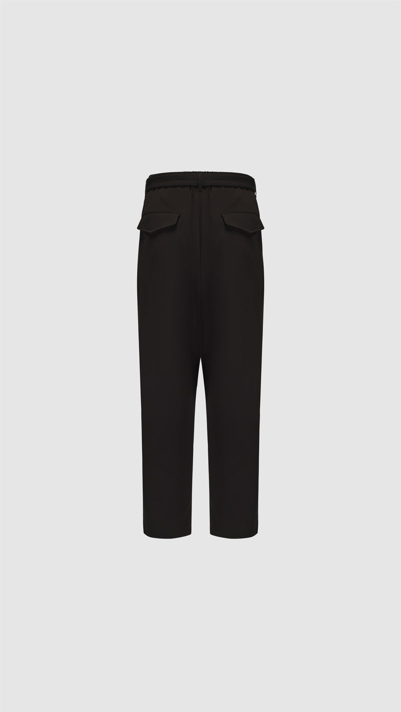 Tencil Cotton Polyester Spandex Wide Tapered Pants (P-12)