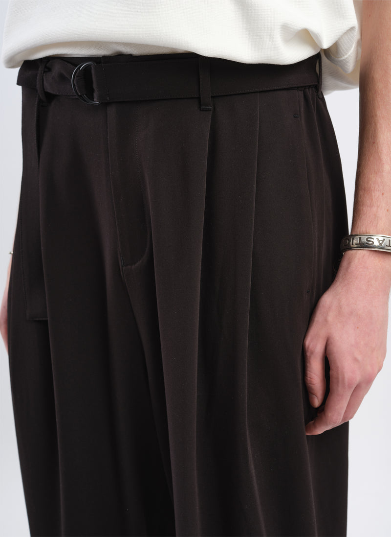 Tencil Cotton Polyester Spandex Wide Tapered Pants (P-12)