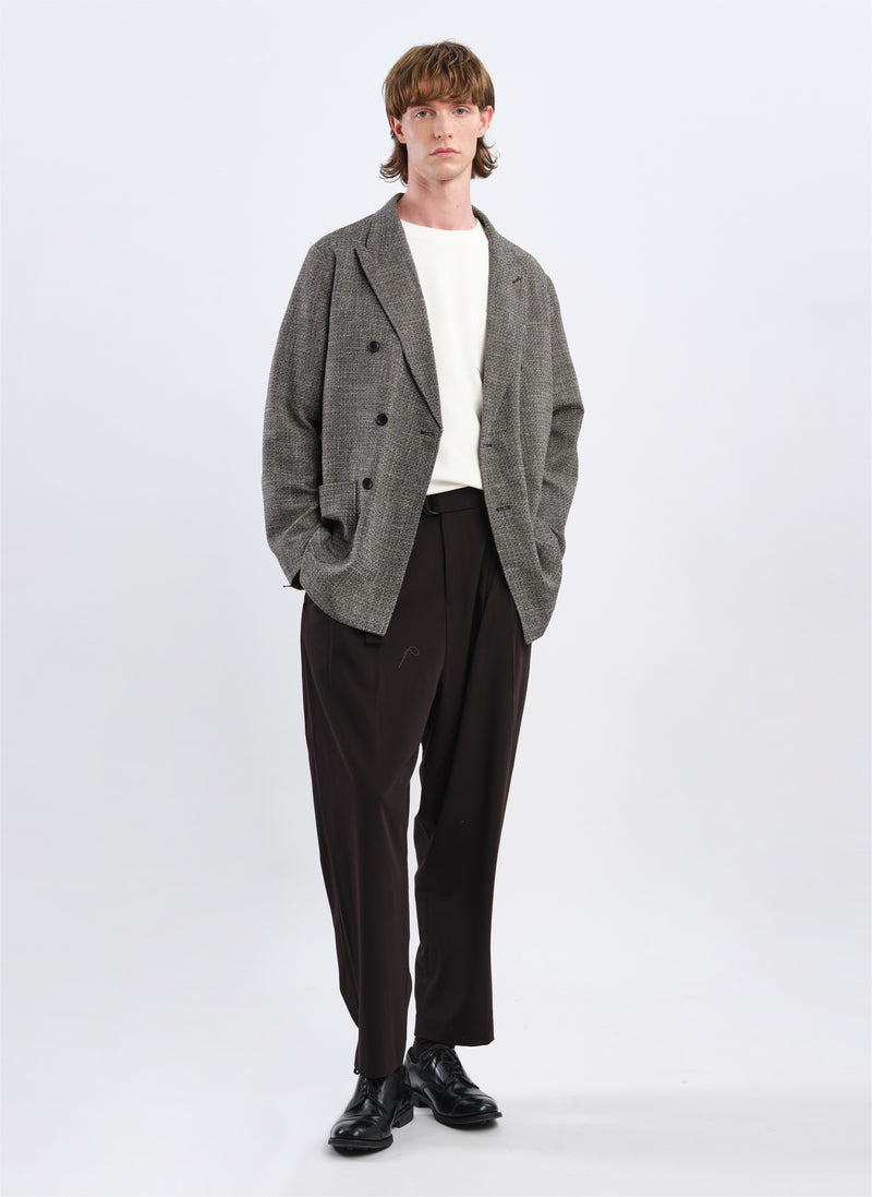 Tencil Cotton Polyester Spandex Wide Tapered Pants (P-12)