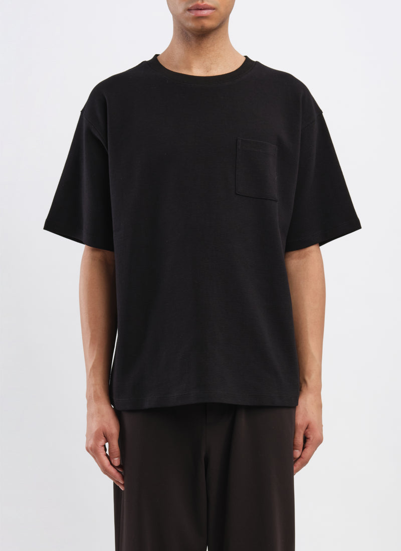 Cotton Rib Short Sleeves Top