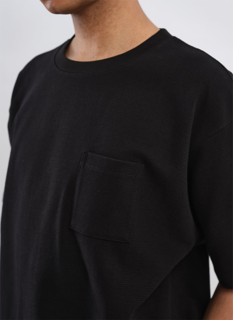 Cotton Rib Short Sleeves Top