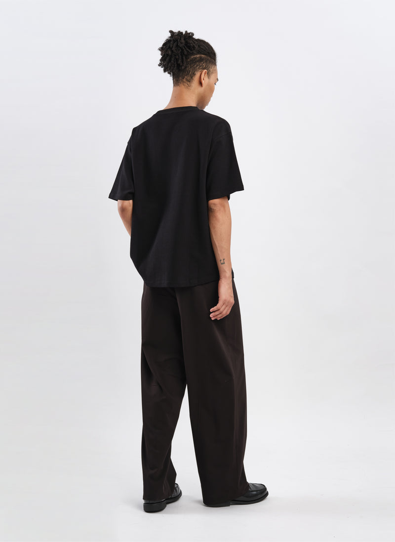 Cotton Rib Short Sleeves Top