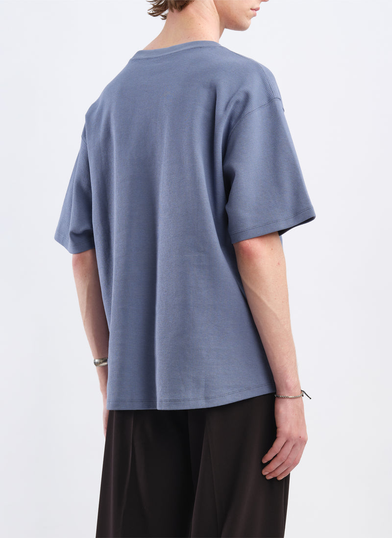 Cotton Rib Short Sleeves Top