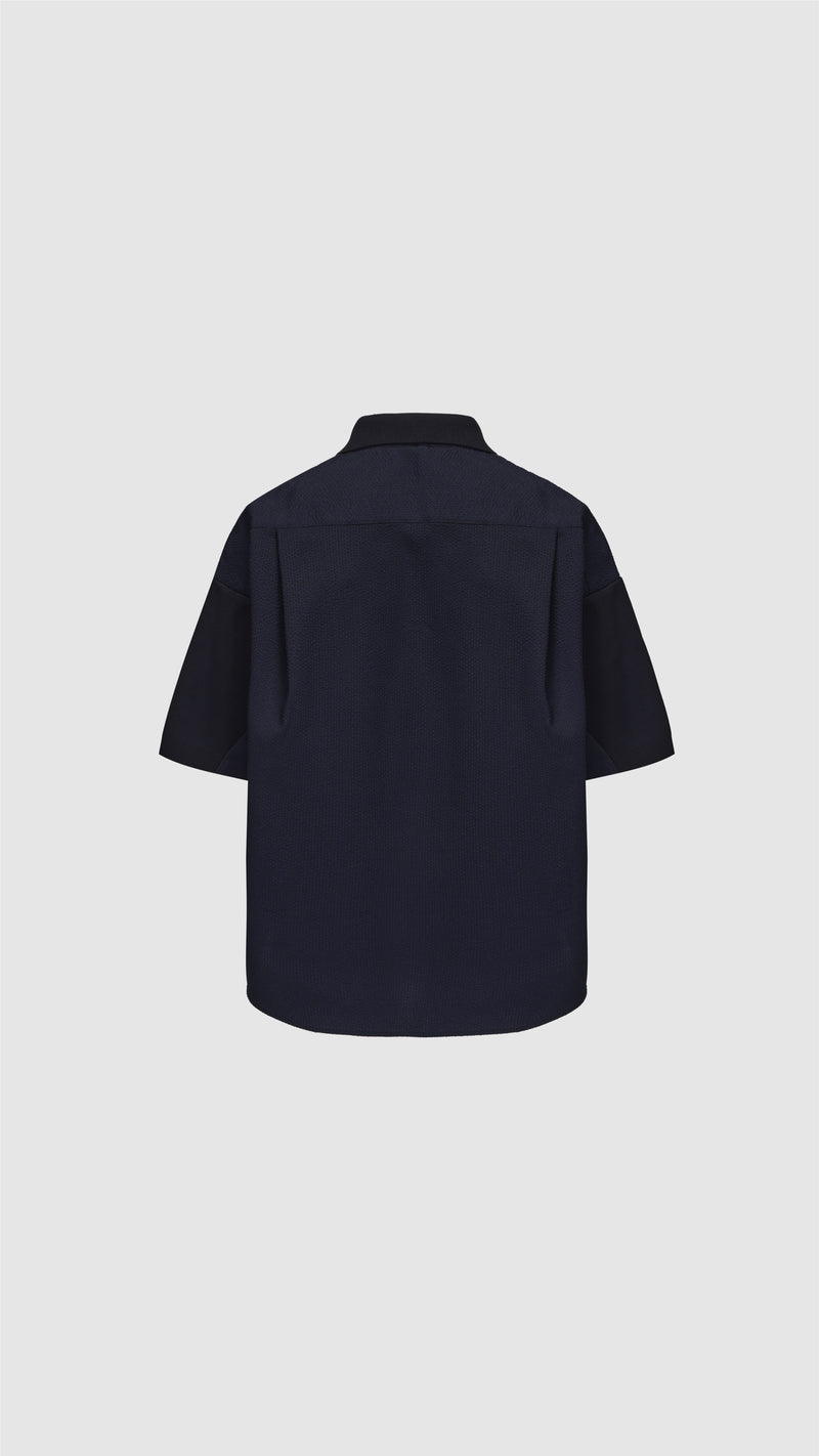 Polyester Business Knit Blocking Polo