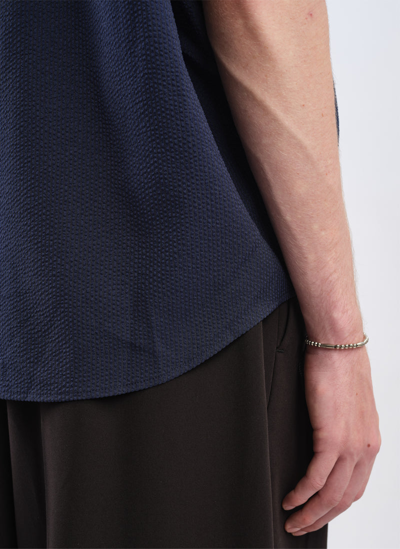 Polyester Business Knit Blocking Polo