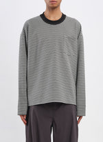 Jacquard Long Sleeves Border Top