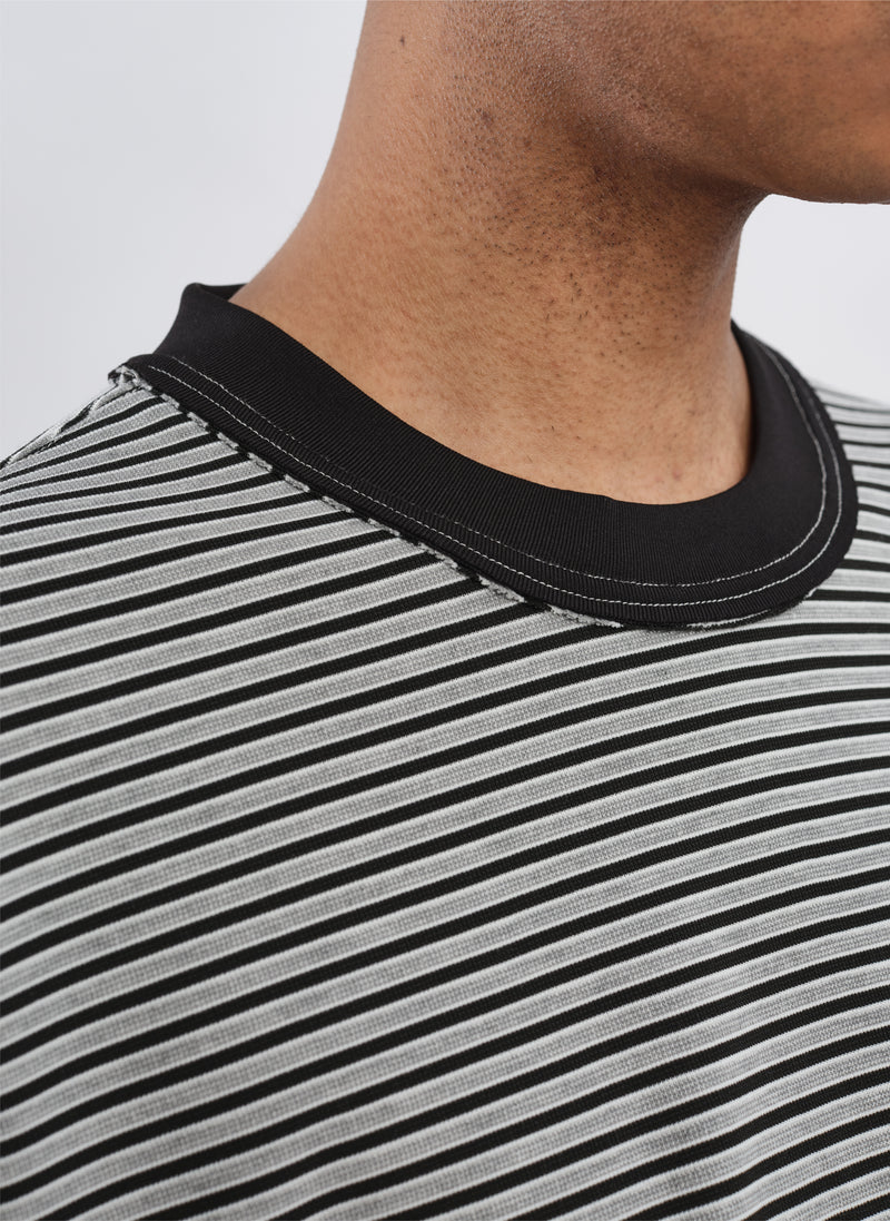Jacquard Long Sleeves Border Top