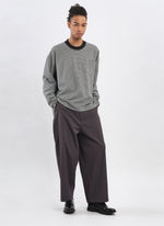 Jacquard Long Sleeves Border Top