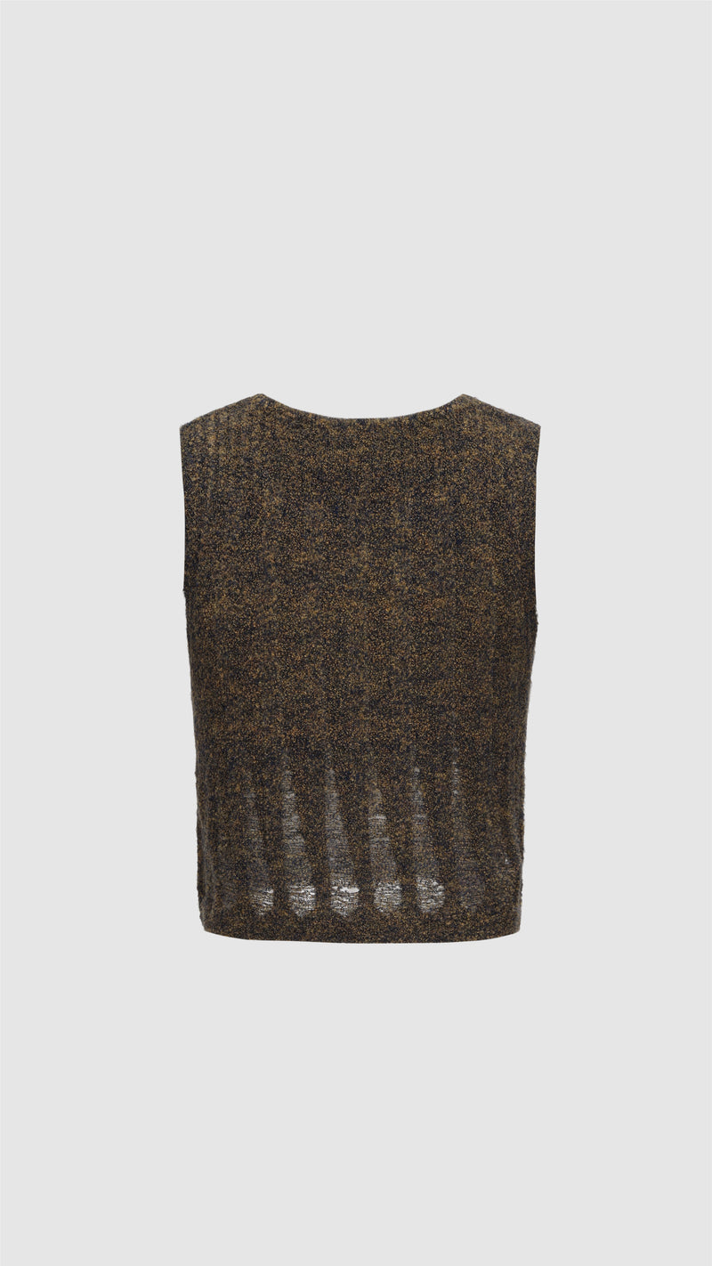 Boucle Cropped Vest