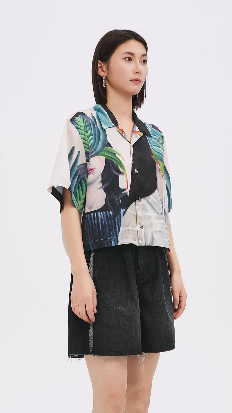 Mariko Enomoto Printed Short Sleeves Shirt