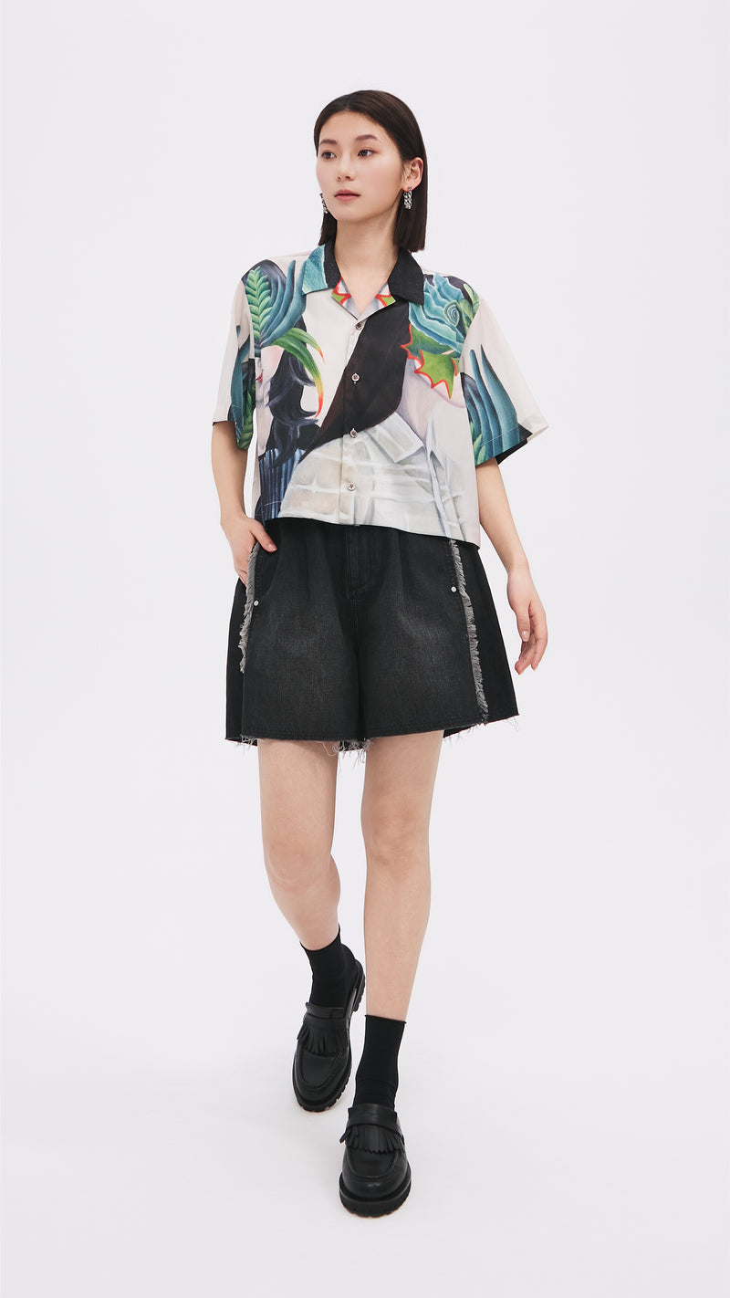 Mariko Enomoto Printed Short Sleeves Shirt