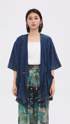 Rebuilt Denim Kimono Jacket