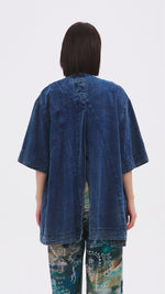 Rebuilt Denim Kimono Jacket