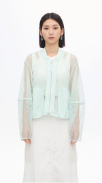 Nylon Patch Front-zip Jacket